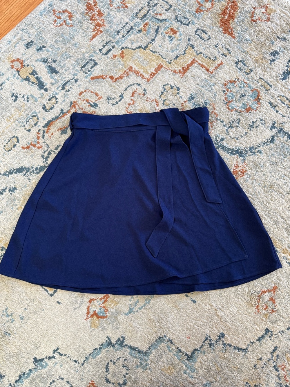 American Apparel Wrap Skater Skirt with Tie